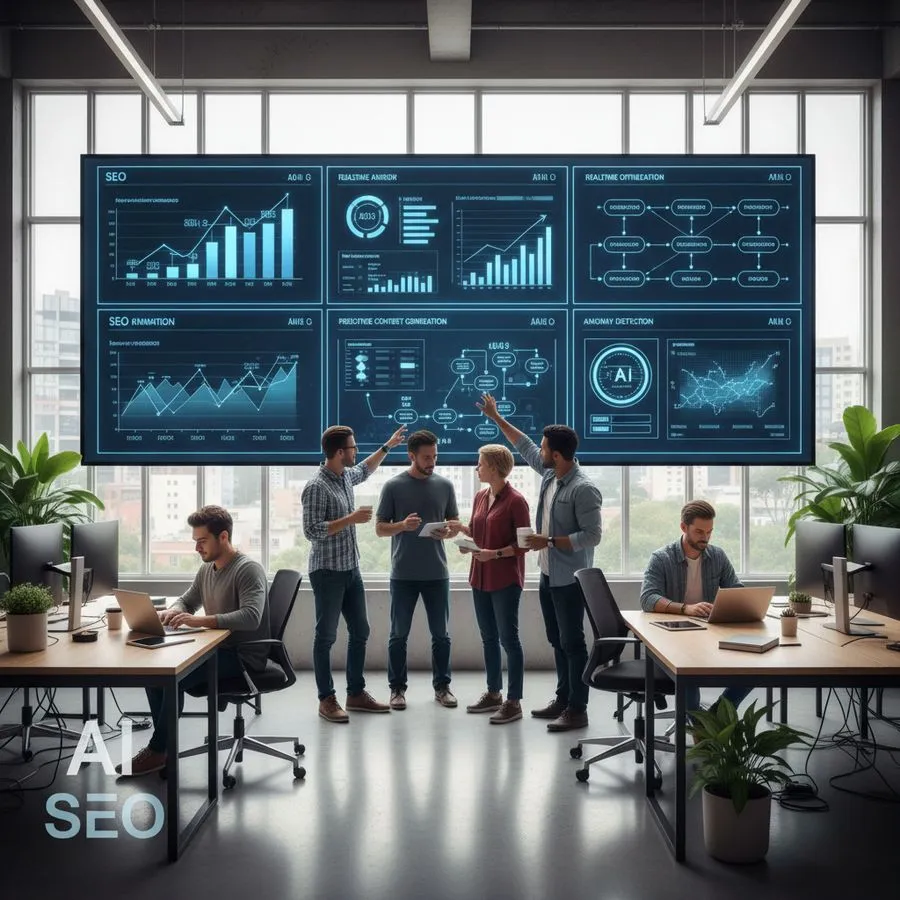 Sfeerbeeld bij het artikel: AI-automatisering voor realtime SEO optimalisaties