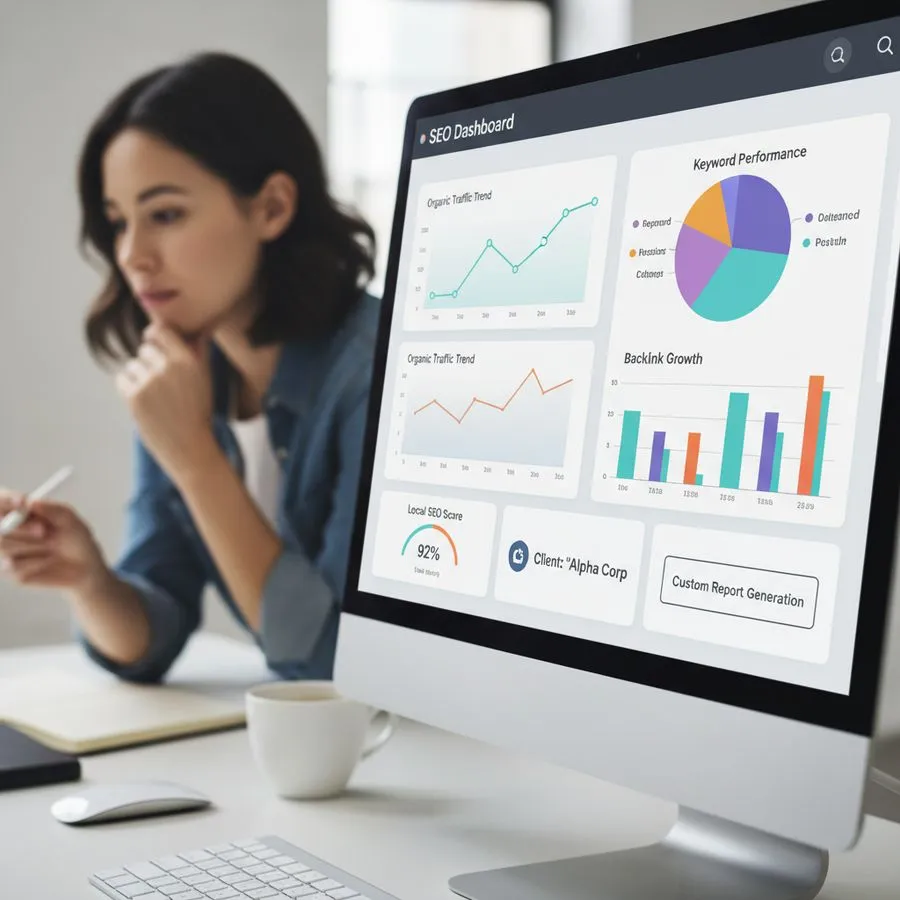 Illustration for the article: White-label SEO reporting for agencies made easy